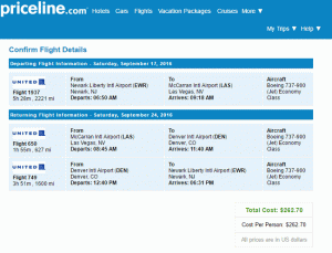 United Airlines Ida y Vuelta desde Newark a Las Vegas desde $ 262