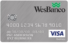 WesBanco Visa Business Rewards PLUS -kortkampanj: 20000 bonuspoäng (IN, OH, PA, WV)