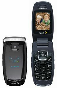 Gratis Samsung A640 telefon + $ 50 kreditt med Sprint 2 års fornyelse for $ 50 familieplan på fem linjer