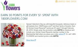 Chase เสนอ 1800Flowers.com Promotion: $10 Back for $40 Purchase