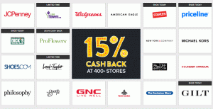 Ebates bursdagsuke: 15% cash back shopping (siste dag!)