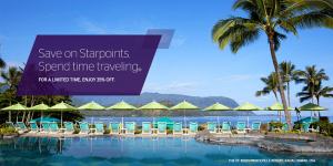 Reducere la cumpărare de la Starwood Preferred Guest Points: Obțineți o reducere de 35%