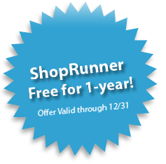 קוד הצעת חברות חינם ל- ShopRunner לשנה אחת RUNNER