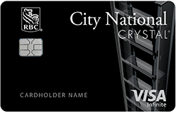 „City National Bank Crystal Visa“ neribotos kredito kortelės reklama: 75 000 premijos taškų (CA, GA, NV, NY, DE, TN)