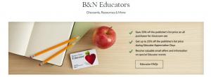 Propagácia ocenenia Barnes & Noble Summer Educator: Až 25% na knihy, zariadenia a ďalšie