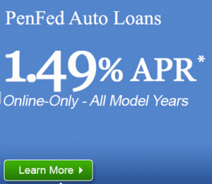 Penfed Auto Loan 1.49% 신규, 중고, 최대 60개월 재융자