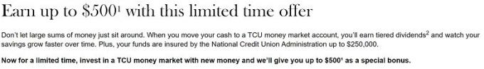 Thrivent Federal Credit Union-Werbeaktionen