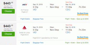 Delta turp un atpakaļ no Vašingtonas, Ņūarkas un Čikāgas uz Parīzi, Dublinu, Amsterdamu, Briseli vai Londonu, sākot no 443 USD