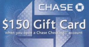 Chase $150 Oferta bankowa Oferta promocyjna Rachunek czekowy 2012 Kod kuponu