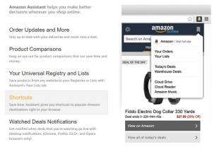Amazon Assistant Extension Bonus: 5 dollaria alennusta 10 dollaria+ osto (YMMV)
