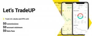 TradeUP -appkampanjer: 2 gratis aksjer, $ 50 - $ 400 innskuddsbonuser, gratis lagerhenvisninger