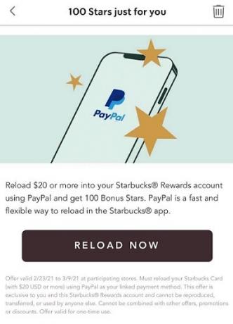 PayPal de Starbucks