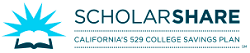 ScholarShare koledžas uzkrājumu veicināšana: 500 USD bonuss (CA)