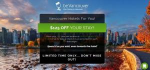 Amex beVancouver Promotion: Λάβετε έως $ 125 Δωροκάρτα + 50 $ ανά Διανυκτέρευση