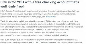 Promocije Eastman Credit Union: 100 USD, 250 USD Čekovi (TN, TX, VA)