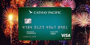 Cathay Pacific Visa -allekirjoituskortti 40000 Bonus Asia Miles