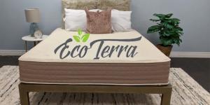 Eco Terra madrass kampanjer: $ 175 rabatt på latex madrasser Black Friday kupong, gi $ 25 Få $ 25 Amazon gavekort henvisninger