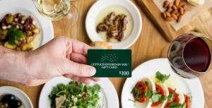 Lettuce Entertain You 프로모션: $10 가입 보너스 및 $10 추천 제안