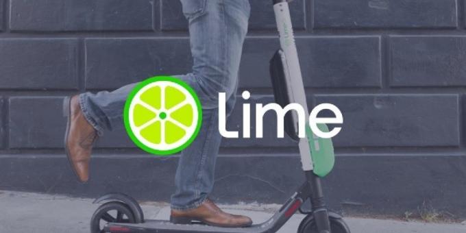 promoções de scooters de micromobilidade de limão
