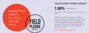 EverBank Yield Pledge חשבון שוק הכסף: 1.50% מבוא לשנה אחת APY
