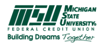 Michiganská štátna univerzita, federálna úverová únia, podpora priameho vkladu: bonus 100 dolárov (MI) *grad, špeciál *