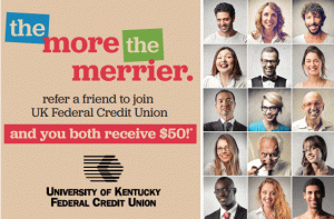 University of Kentucky Federal Credit Union Henvisningskampagne: $ 40 Bonus (KY)
