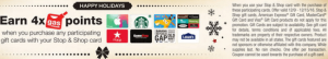 Milžiniškos parduotuvės ir „Stop & Shop“ 4X taškų dovanų kortelė