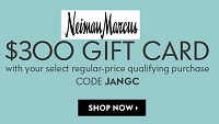 Neiman Marcus 300 dolláros ajándékkártya bónusz vásárlás