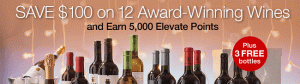 קידום מכירות יינות של וירג'ין אמריקה: קבל 5,000 נקודות הרמה ו -15 בקבוקי יין תמורת 79.99 $