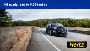 Promoție Hertz Rental 5K + United Miles (vizată)