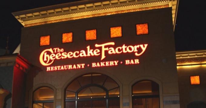 Promociones de Cheesecake Factory