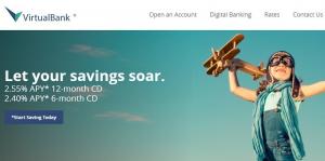 Sazby CD VirtualBank: 1,75% APY 9měsíční eCD (celostátní)