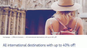 Promotion sur les tarifs Aegean Airlines: jusqu'à 40 % de réduction sur les vols internationaux