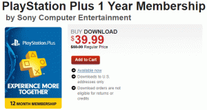 GameStop Playstation -kampanj: 1 års plus medlemskap för endast $ 39,99
