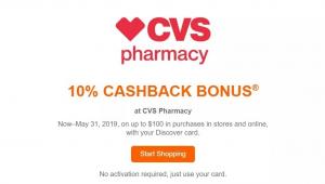 Angebote entdecken CVS-Aktion: Verdienen Sie 10% Cash Back