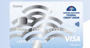 „Farmers Insurance“ FCU „Crystal Visa“ kredito kortelių apžvalga: uždirbkite 3% pinigų