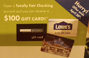 Wright Patt Credit Union Checking Promotion: $ 100 Gift Card * Targeted * (OH)