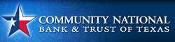 Community National Bank & Trust of Texas CD -tilin tarkistus: 2,02% APR -CD -hinnat (TX)