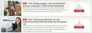 Promotion de 3 500 points bonus de la banque américaine FlexPerks