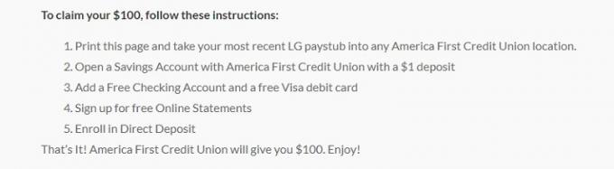 Promozione America First Credit Union