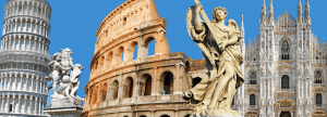 Diverse flyselskaber tur-retur fra amerikanske byer til Rom fra 372 dollar