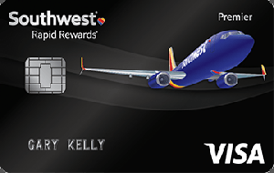Southwest Airlines Rapid Rewards Premier kredītkaršu veicināšana: 40 000 bonusa punktu + 6 000 bonusa punktu pēc kartes dalībnieka jubilejas