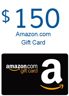 „OptionsXpress“ 150 USD vertės „Amazon“ dovanų kortelių reklama
