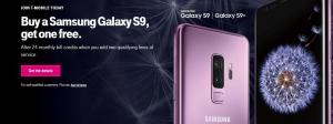 T-Mobile Samsung Galaxy S9 Prednaročilo: BOGO Brezplačno